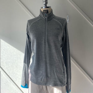 X SOLD X Icebreaker 320 Merino Wool Quarter Zip Mid Layer Top - M